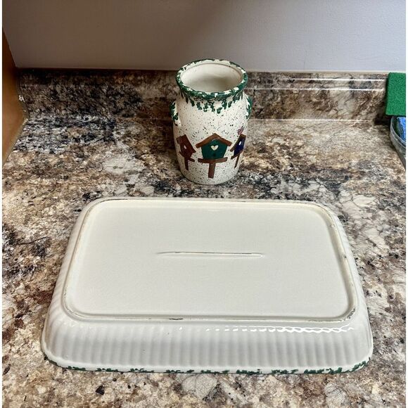 Home and‎ Garden Party Farmhouse Utensil Holder And Baking Dish - Picture 5 of 8